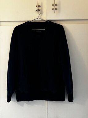 Blue Blue Japan Indigo Dyed 100% cotton Mens Small Sweatshirt w/ pockets. Thick!